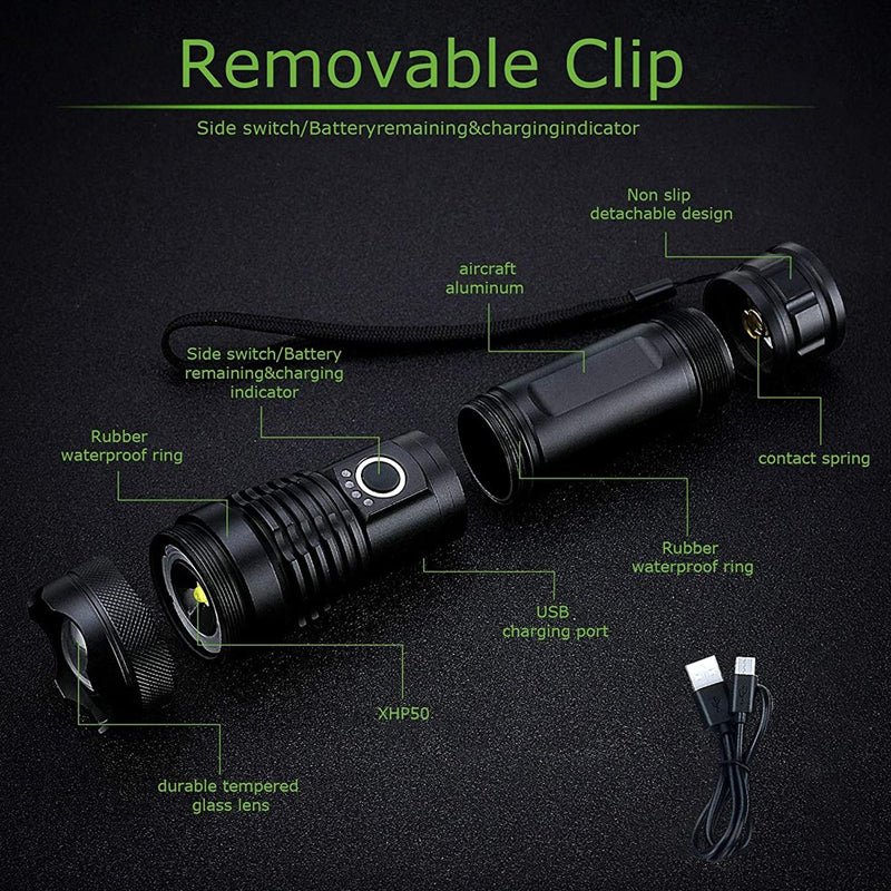Waterproof laser military flashlight - Image 2