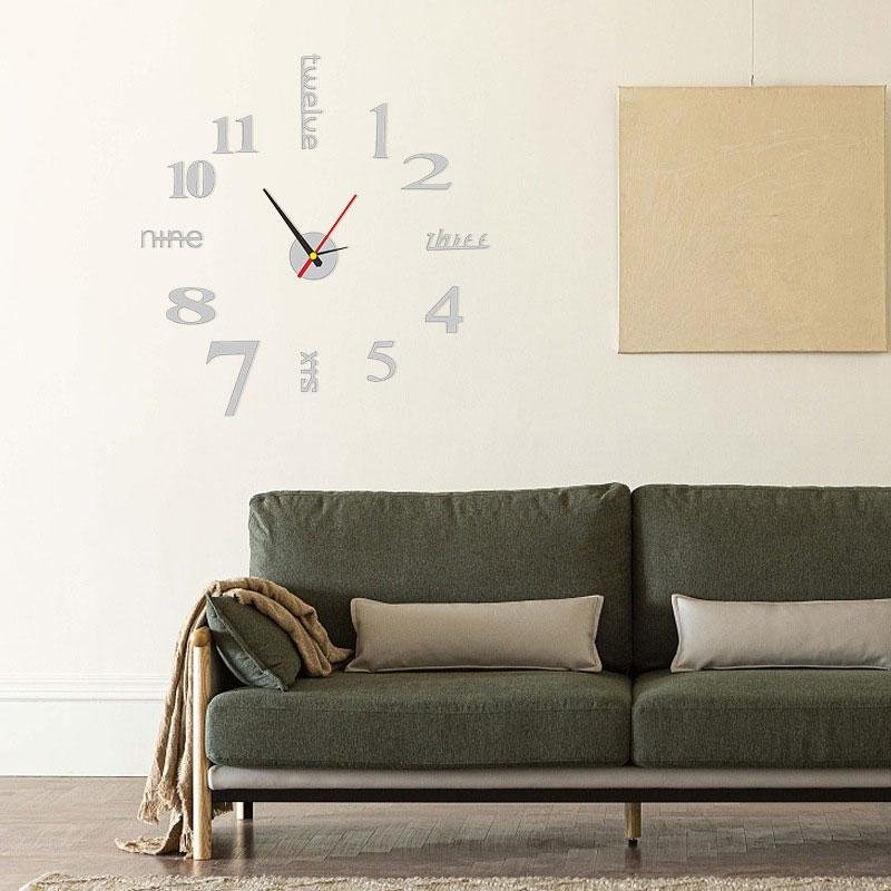 Modern DIY Punch-Free Wall Clock - Image 5