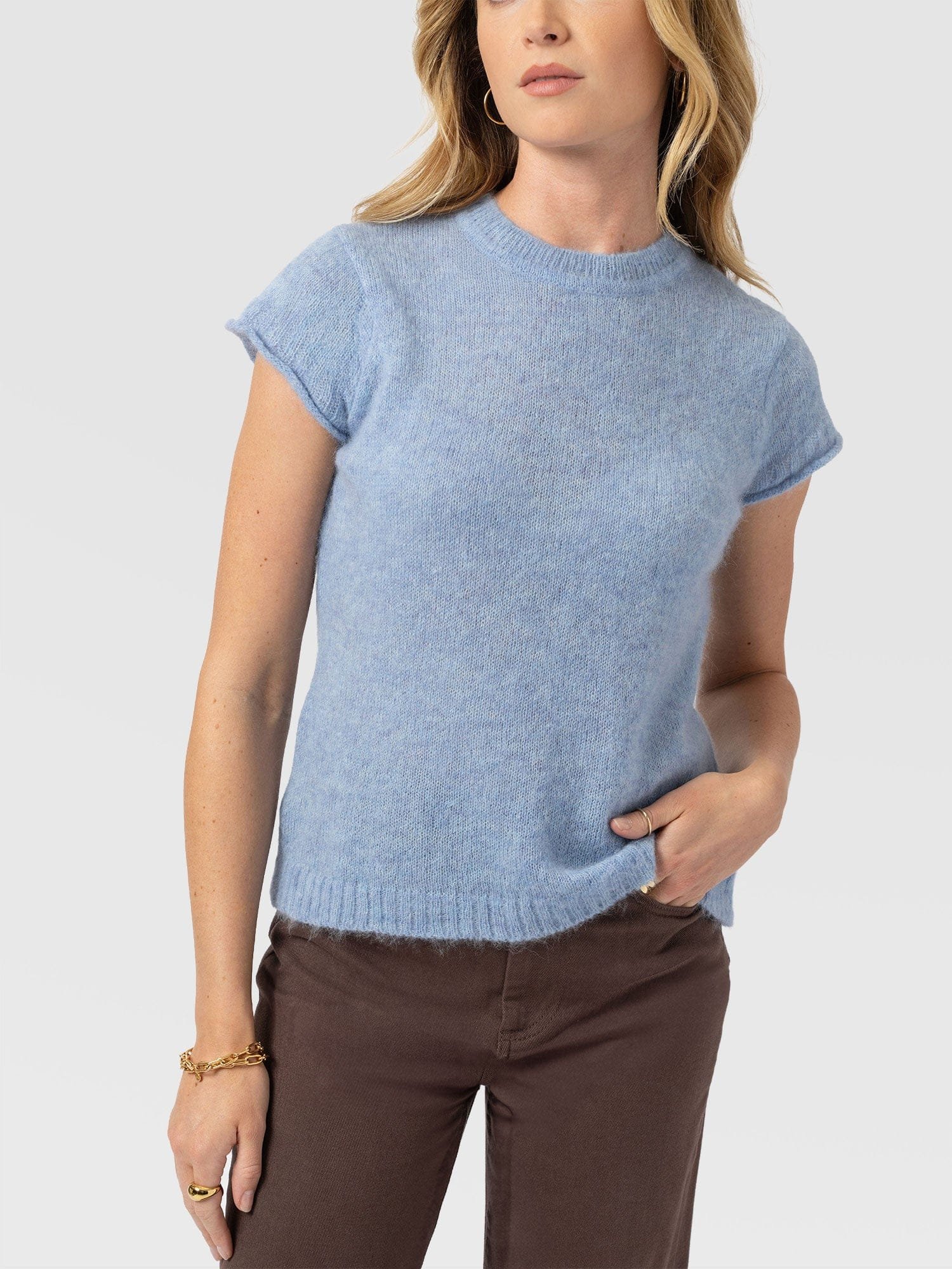 Ariella Baby Tee - Blue - Image 4