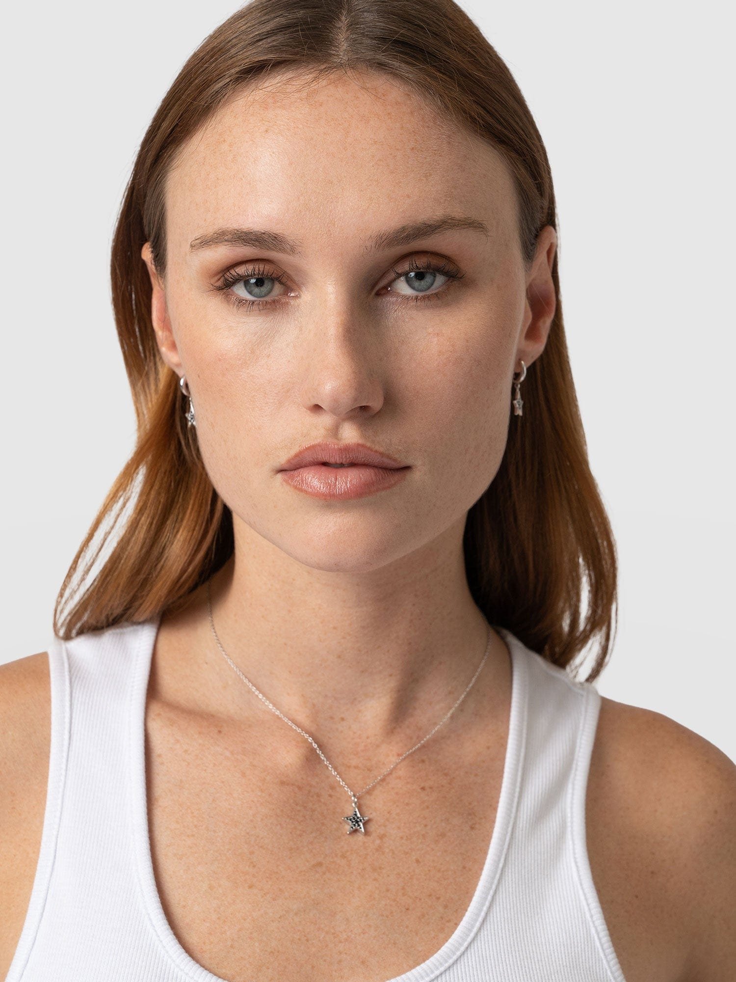 Astral Star Necklace - Silver/Black - Image 3