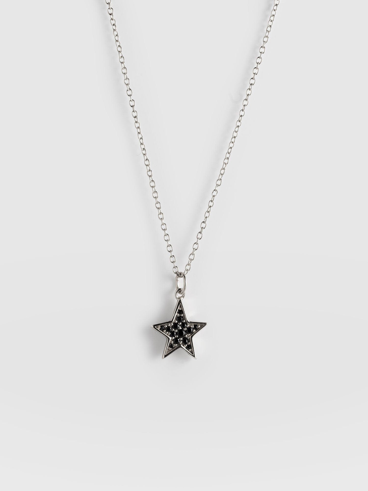Astral Star Necklace - Silver/Black - Image 6