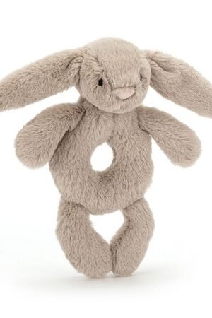 Baby Jellycat - Bashful Beige Bunny Ring Rattle