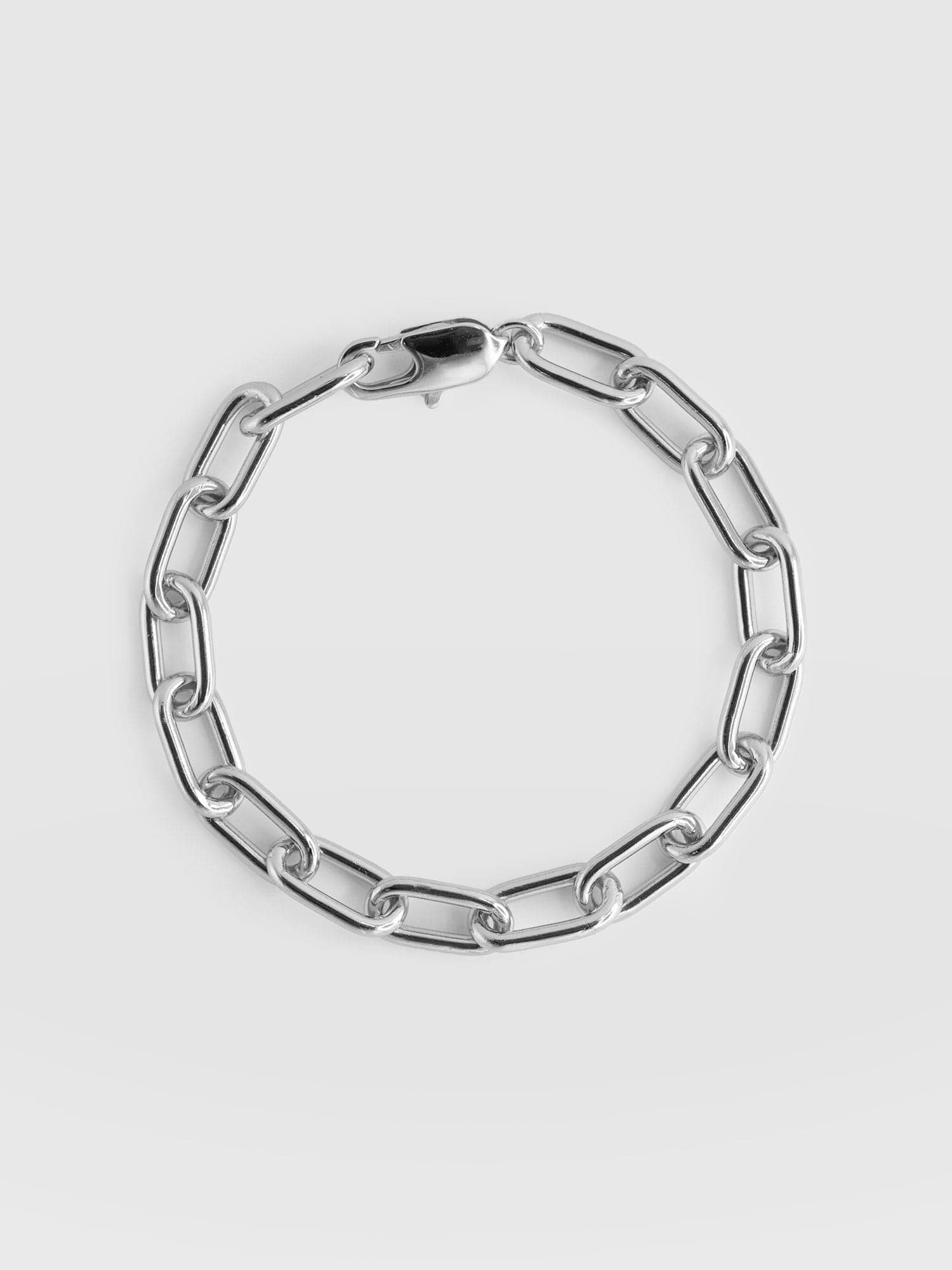 Cable Chain Bracelet - Silver - Image 6