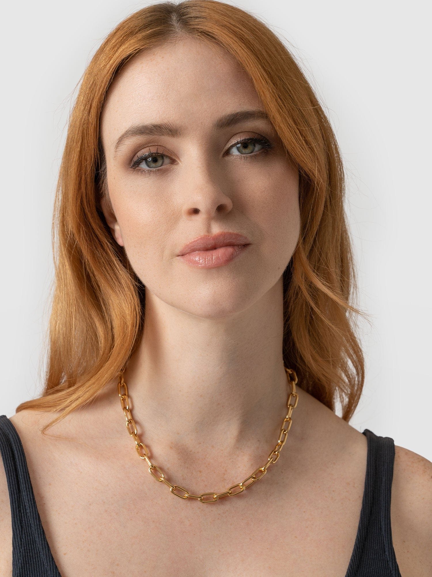 Cable Chain Necklace - Gold - Image 3