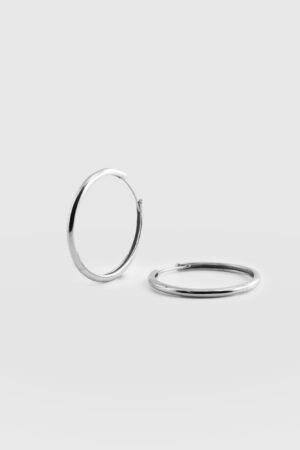 Classic Hoop Earrings - Silver