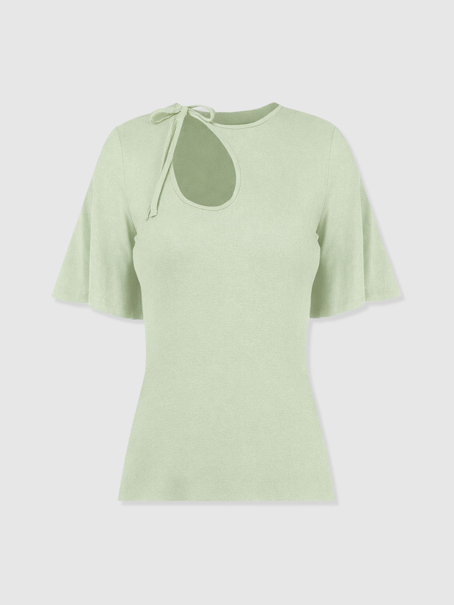 Freya Tie Tee - Mint - Image 7