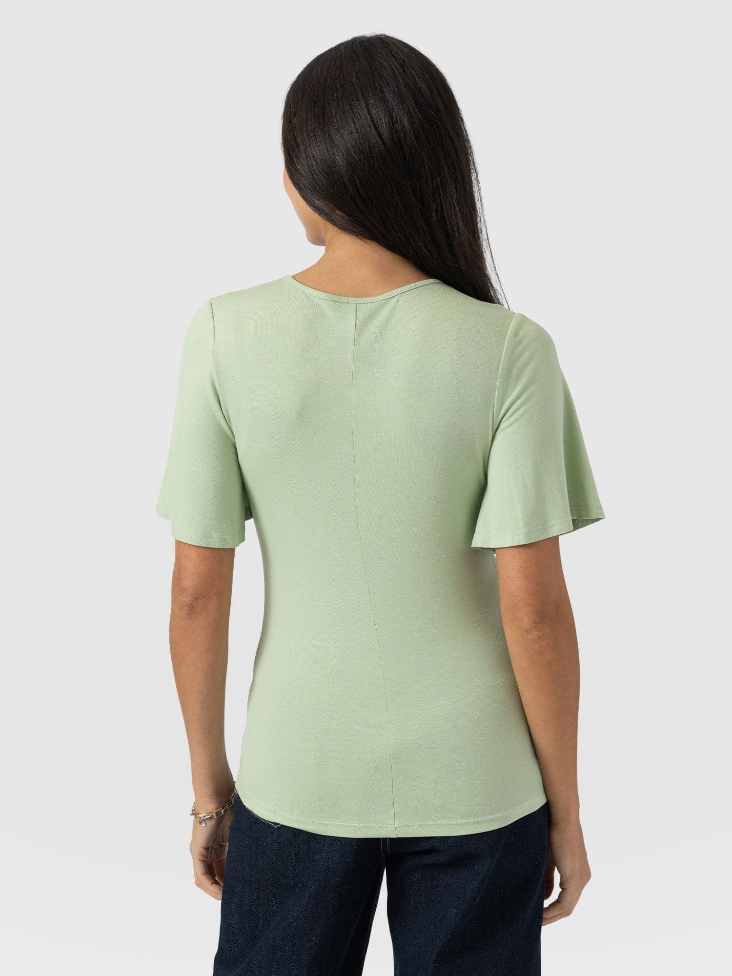 Freya Tie Tee - Mint - Image 6