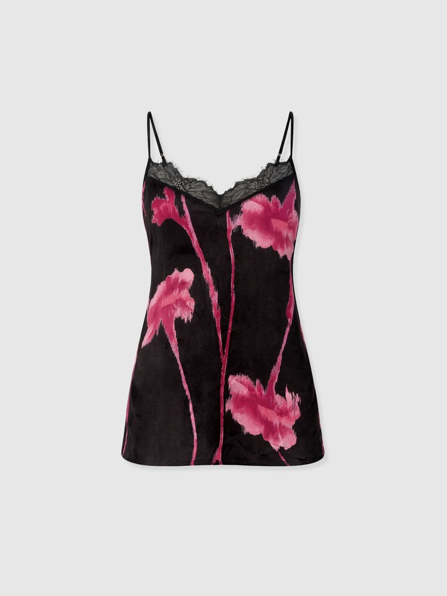 Harper Lace Cami - Pink Stem Floral - Image 7