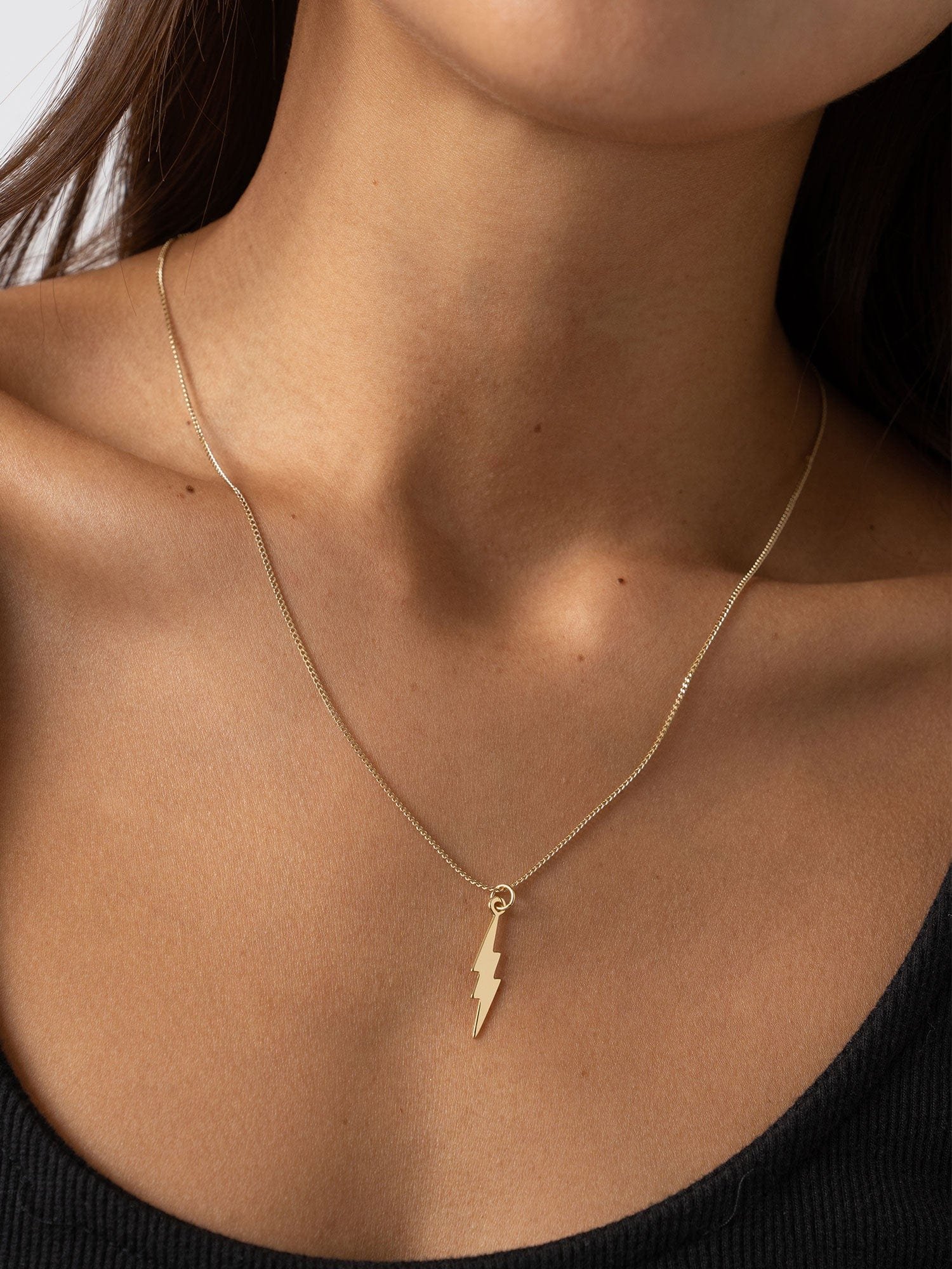 Lightning Necklace - Gold - Image 4