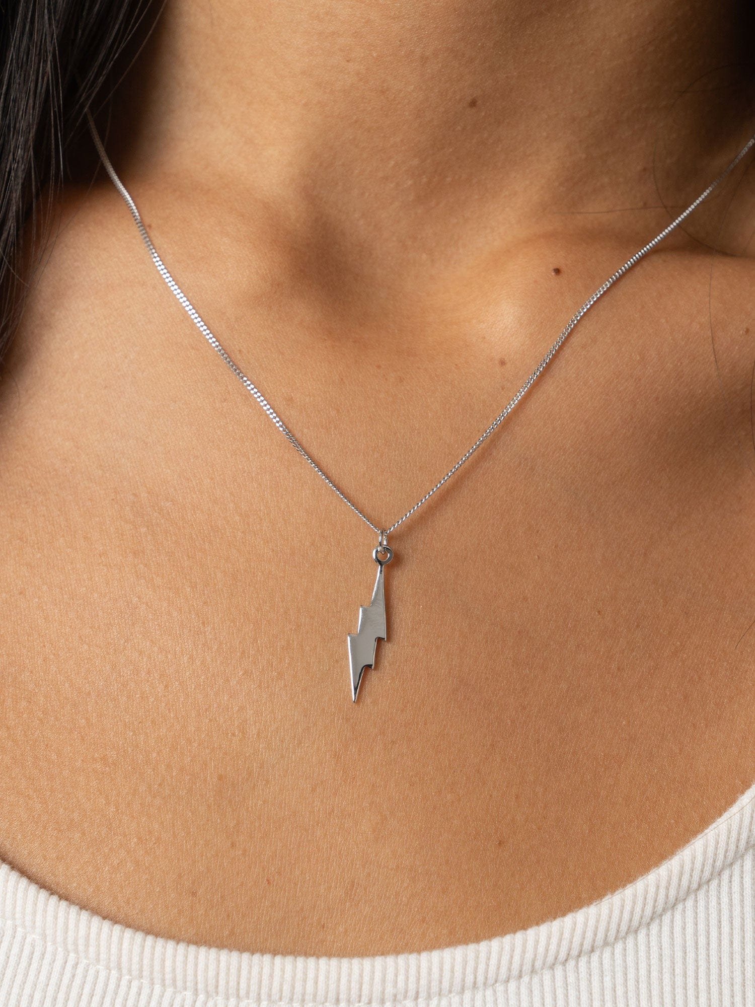 Lightning Necklace - Silver - Image 4