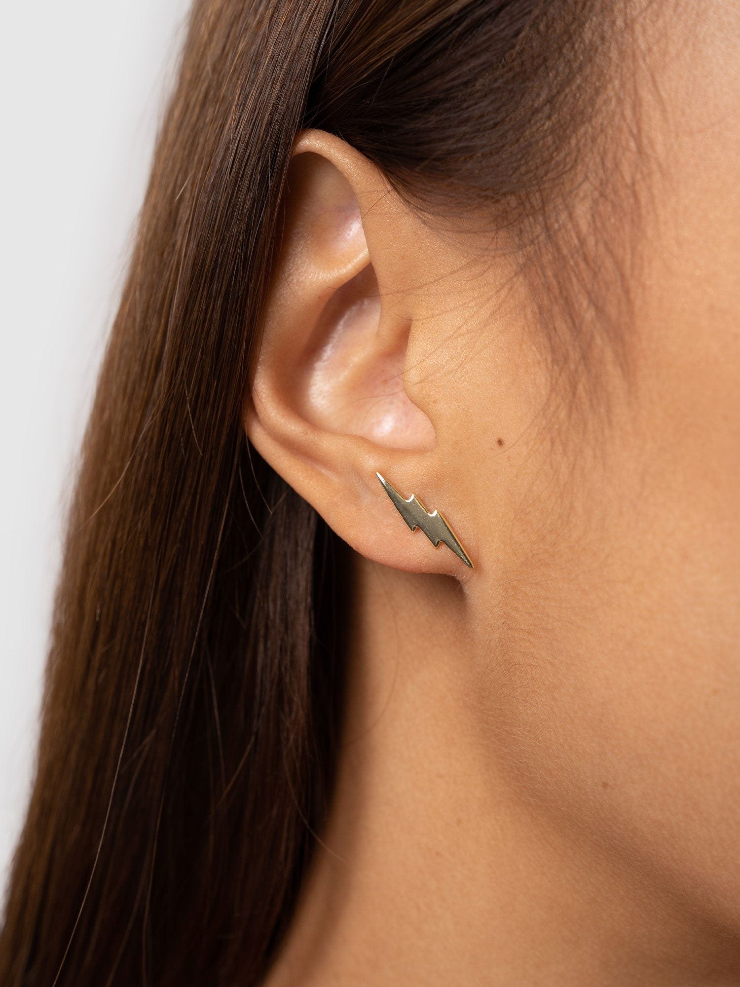 Lightning Earrings - Gold - Image 3