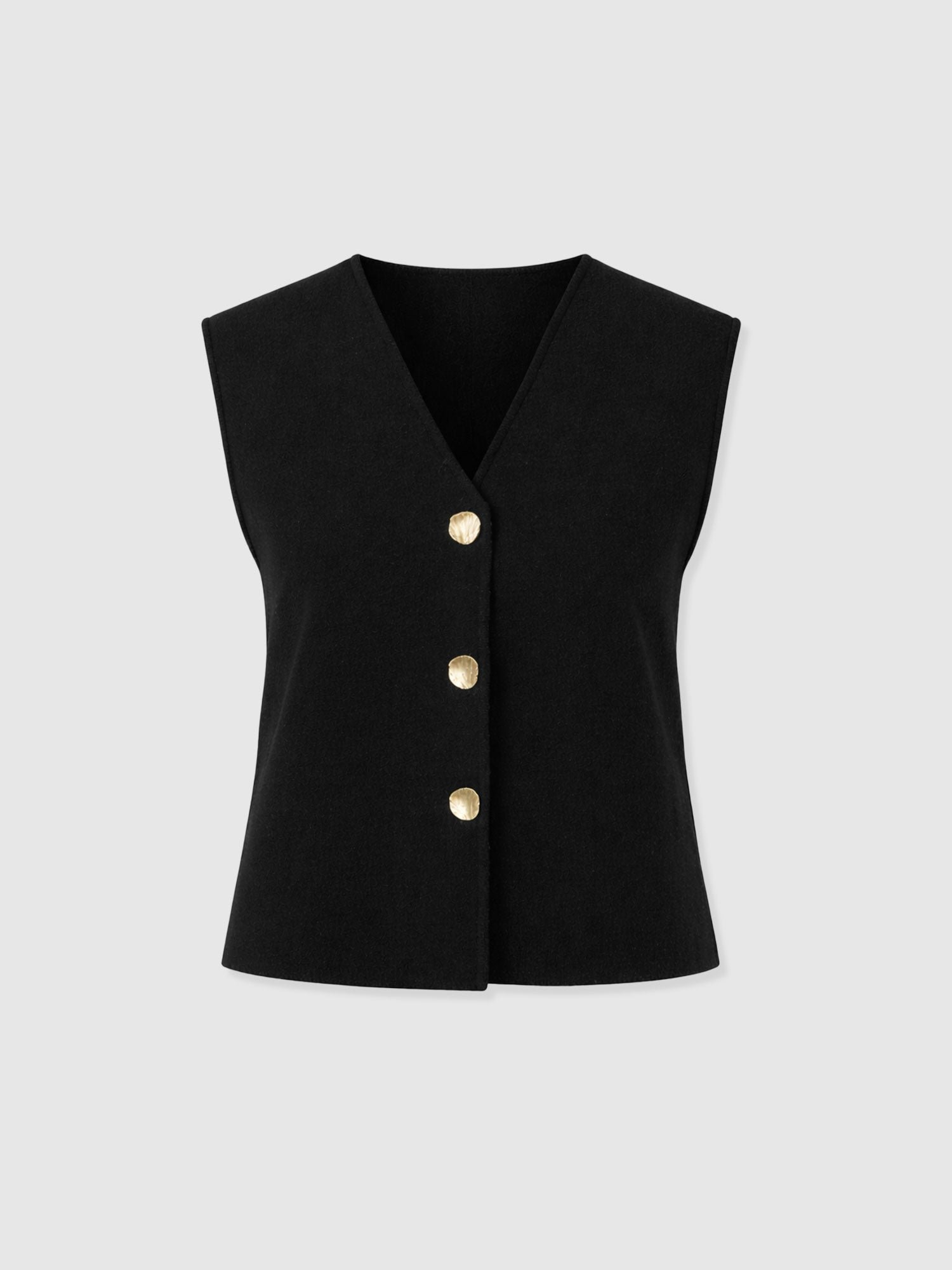 Maeva Knit Waistcoat - Black - Image 7