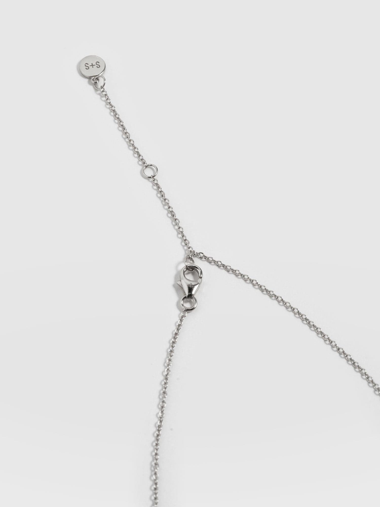 Molten Disc Charm Necklace - Silver - Image 2