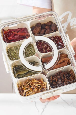 Exquisite Multifunctional Spice Storage Box