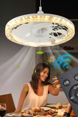 2-in-1 Mute Adjustable Fan Light with Remote Control