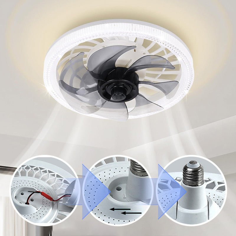 2-in-1 Mute Adjustable Fan Light with Remote Control - Image 5