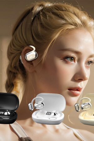 HiFi Comfortable Bluetooth Ear Hook Headphones with Adjustable Wire