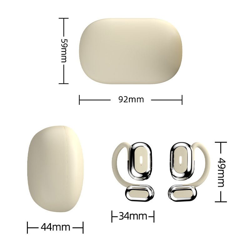 HiFi Comfortable Bluetooth Ear Hook Headphones with Adjustable Wire - Image 9