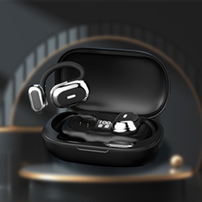 HiFi Comfortable Bluetooth Ear Hook Headphones with Adjustable Wire - Image 12