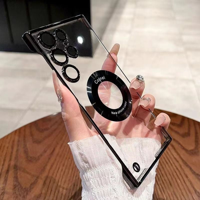 Ultra-Thin Transparent Phone Case with Magnetic Ring for Samsung - Image 6