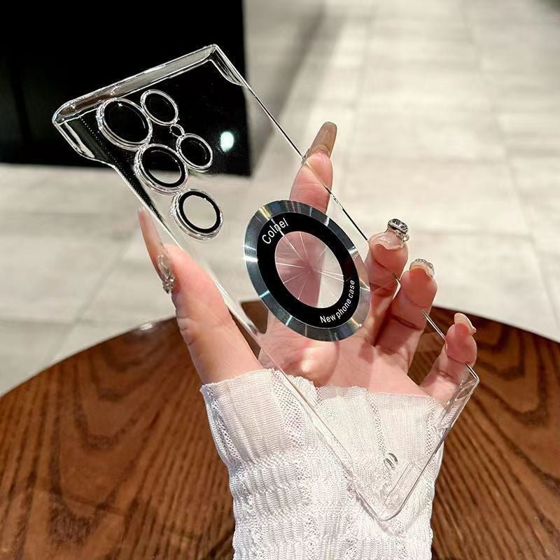 Ultra-Thin Transparent Phone Case with Magnetic Ring for Samsung - Image 7