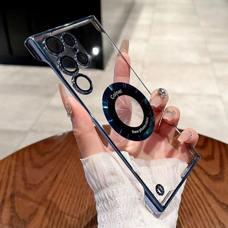 Ultra-Thin Transparent Phone Case with Magnetic Ring for Samsung - Image 9
