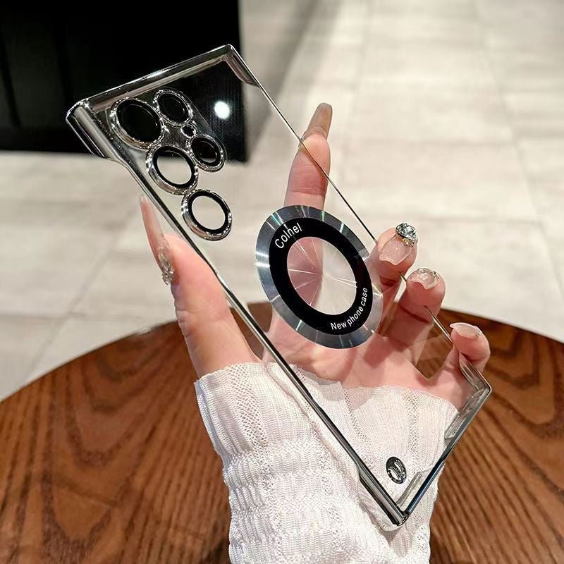 Ultra-Thin Transparent Phone Case with Magnetic Ring for Samsung - Image 8