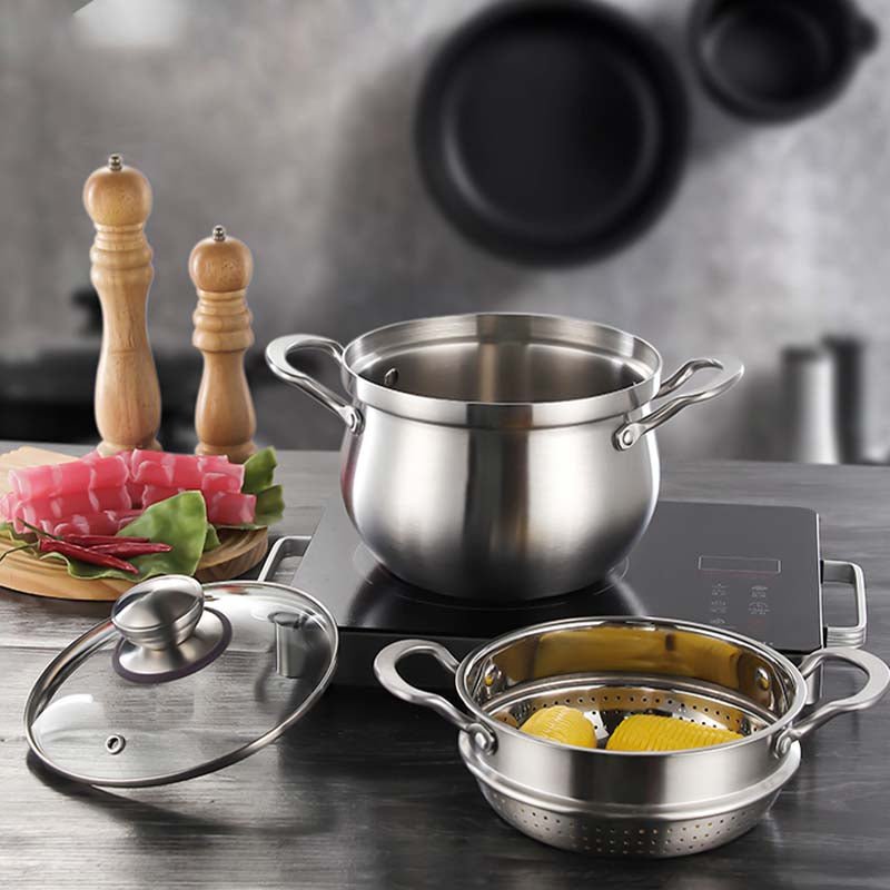Multipurpose Large Capacity Stainless Steel Steamer Pot - Image 3