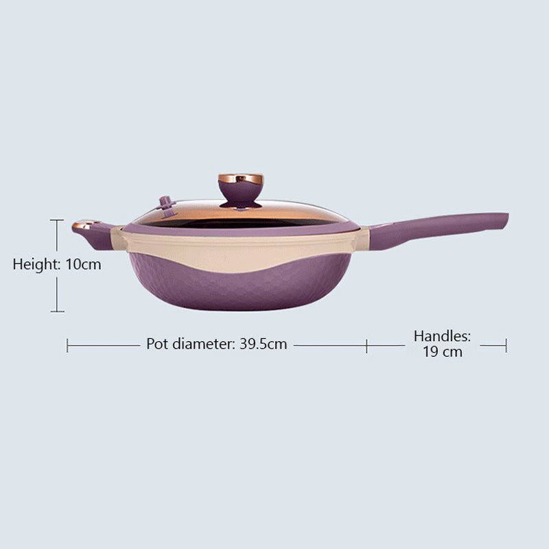 Multifunctional Non-Stick Frying Pan with Lid - Image 9