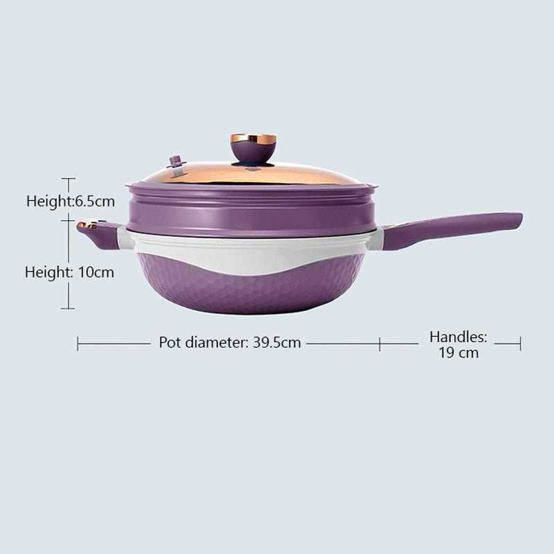 Multifunctional Non-Stick Frying Pan with Lid - Image 10