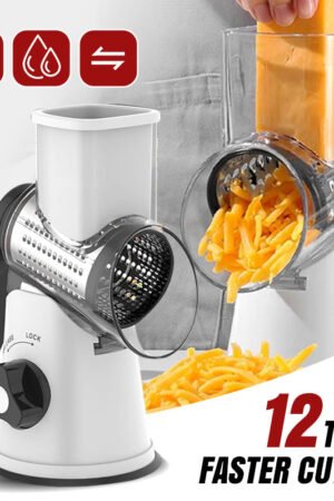 🔥 2025 Kitchen Sale 🔥 Multifunctional Manual Rotary Grater & Chopper 🚀🥕