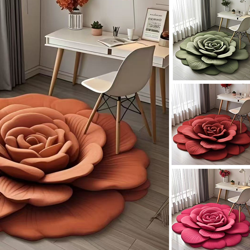 Floral Plush & Diatomaceous Earth Floor Mat - Image 2