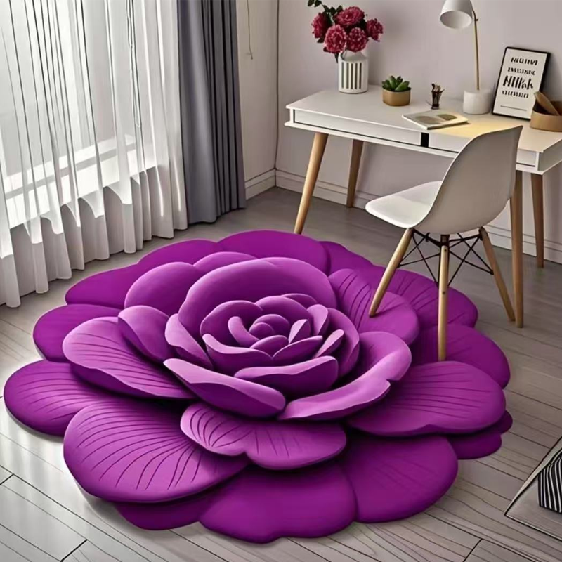 Floral Plush & Diatomaceous Earth Floor Mat - Image 6