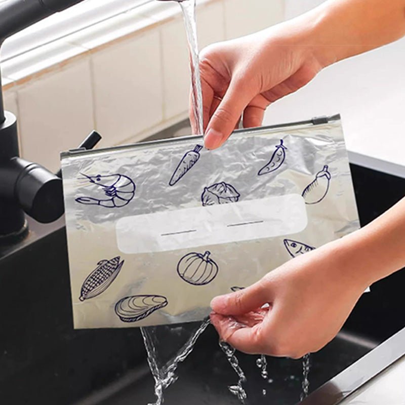 🔥Last Day Buy 2 Get 1 Free🔥-🥦Reusable Aluminum Foil Sealable Storage Bags🍅 - Image 5