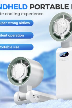 ๐ฅHOT SALE๐ฅณ50K+ SOLD!โ๏ธHandheld Portable Fan with Ice Cooler