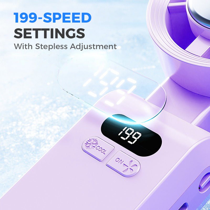 🔥HOT SALE🥳50K+ SOLD!❄️Handheld Portable Fan with Ice Cooler - Image 4
