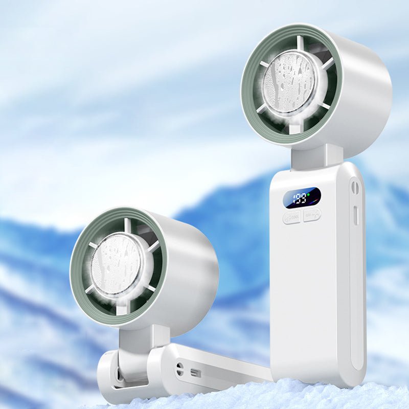 🔥HOT SALE🥳50K+ SOLD!❄️Handheld Portable Fan with Ice Cooler - Image 9