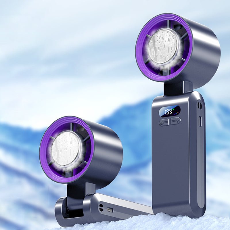 🔥HOT SALE🥳50K+ SOLD!❄️Handheld Portable Fan with Ice Cooler - Image 10