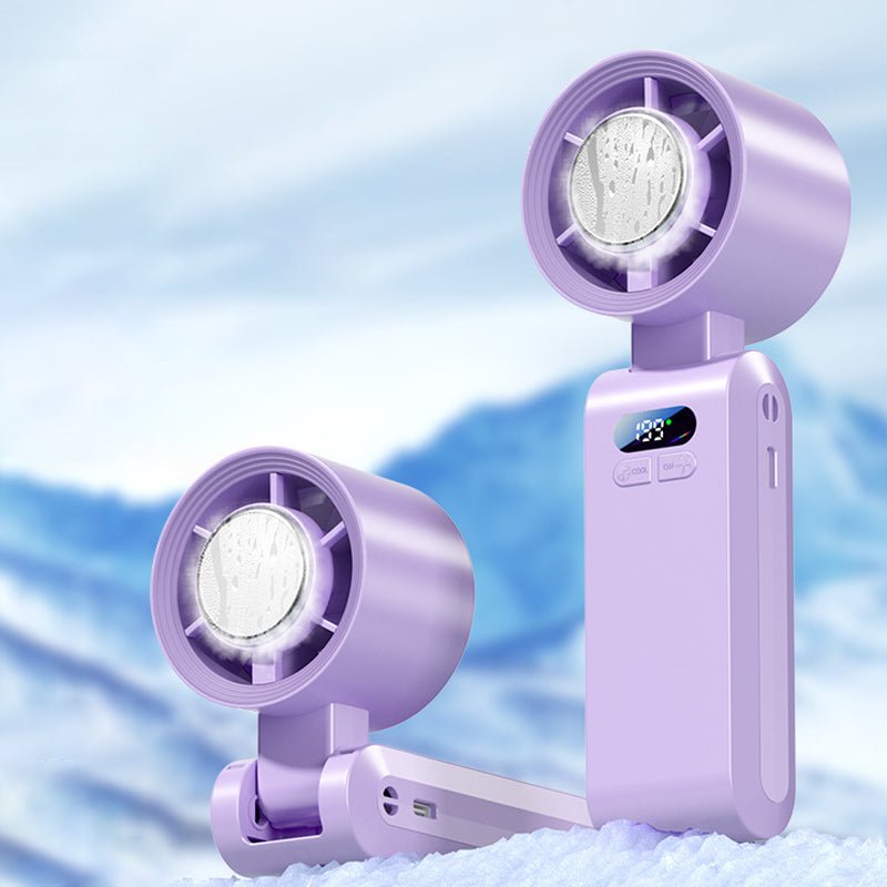 🔥HOT SALE🥳50K+ SOLD!❄️Handheld Portable Fan with Ice Cooler - Image 12
