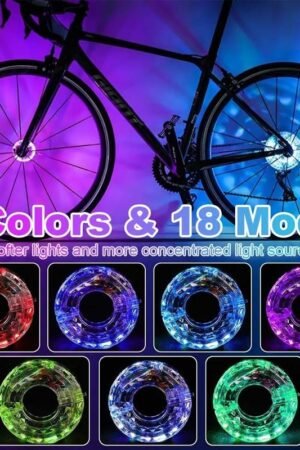 🚴40% OFF! 💫 LED Bike Hub Light – Waterproof, Easy to Install & 7 Colour Modes 🌈