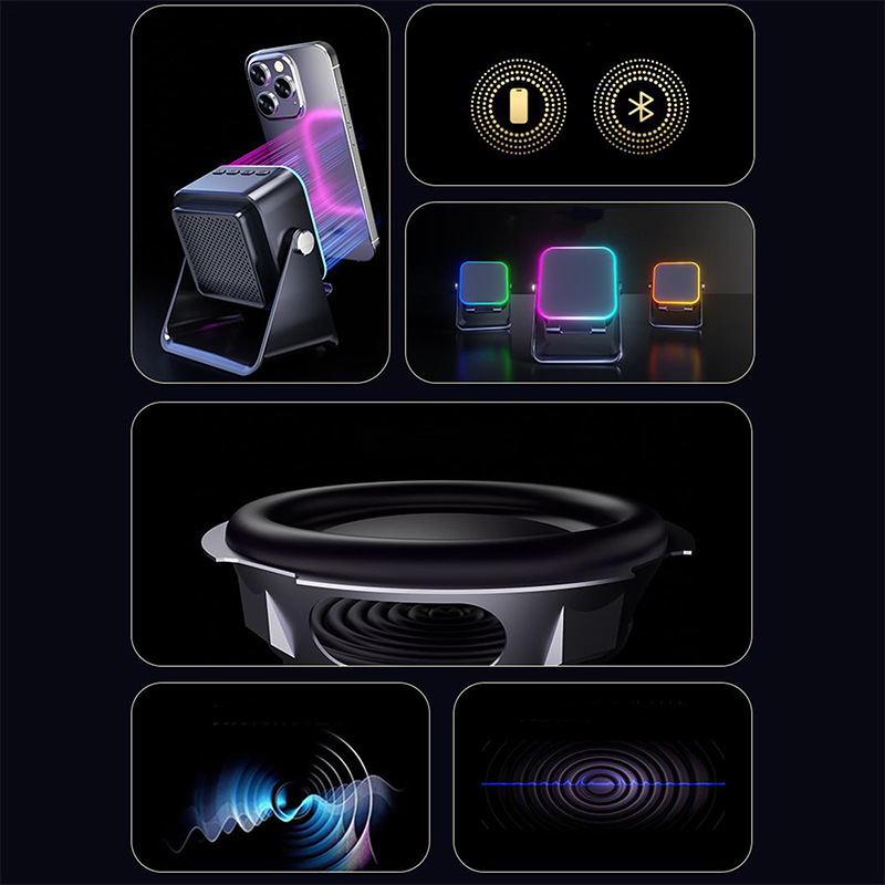π 50% OFF 5-IN-1 WIRELESS SPEAKER STAND! π Induction Audio, Phone Holder & Ambient Light - Image 13