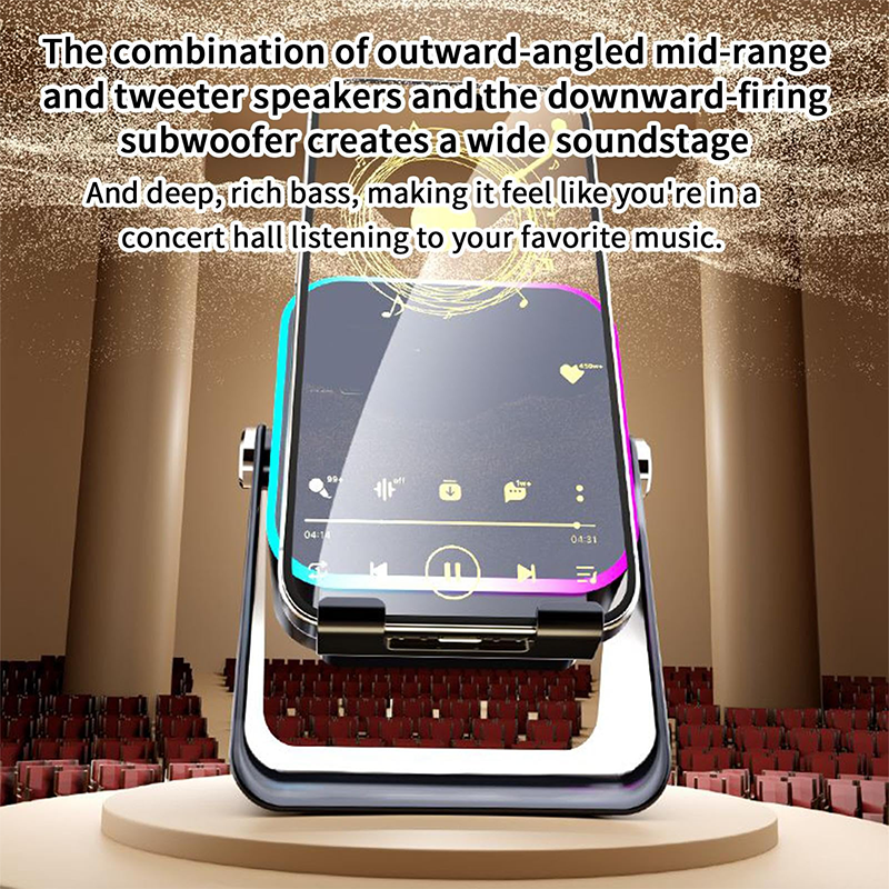 π 50% OFF 5-IN-1 WIRELESS SPEAKER STAND! π Induction Audio, Phone Holder & Ambient Light - Image 15