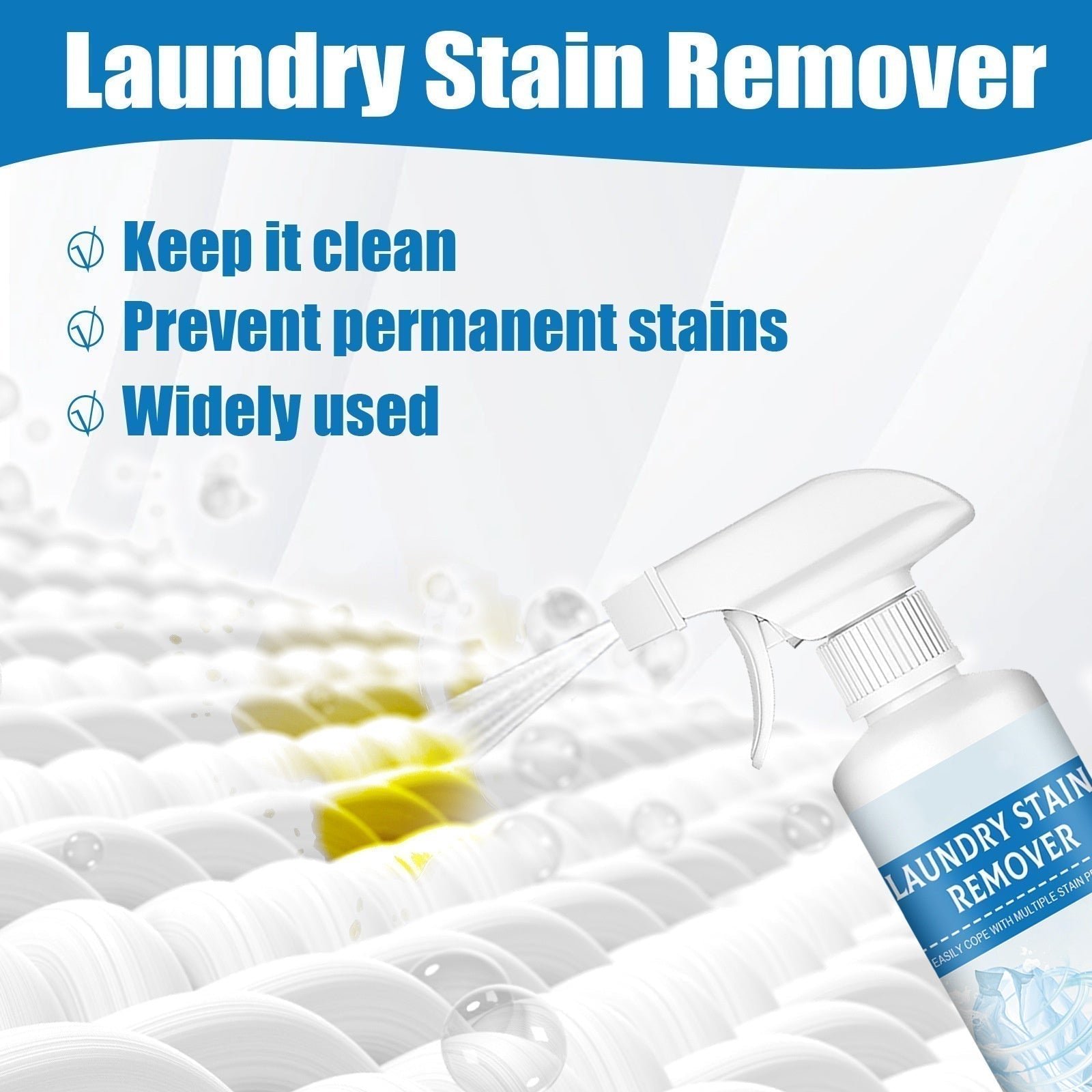 🏆 Last Week Special Price £8.99 ! 💐🔥Buy 2 Get 1 Free🔥Powerful Laundry Stain Remover Spray